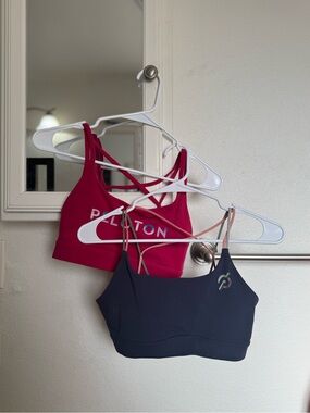 Peloton Strappy Sports Bras Bundle- Magenta & Navy